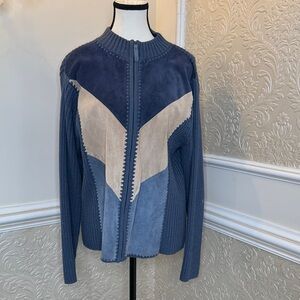 Designers Originals Blue and Cream Cardigan